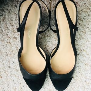 Ivanka Trump Black Slingback Heels